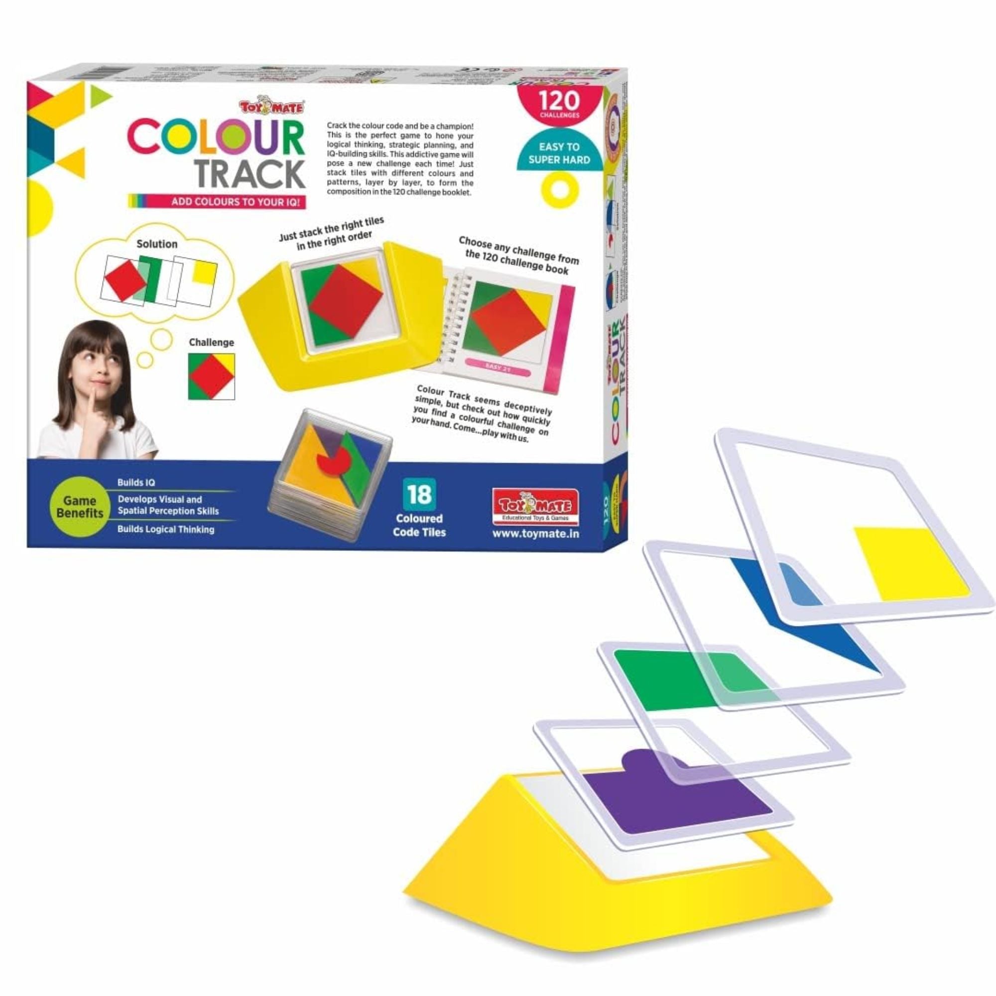 Colour Track – Educational Puzzle Game for Kids (Age 4-8) | 120 Challenges | Develops IQ, Logic & Spatial Skills