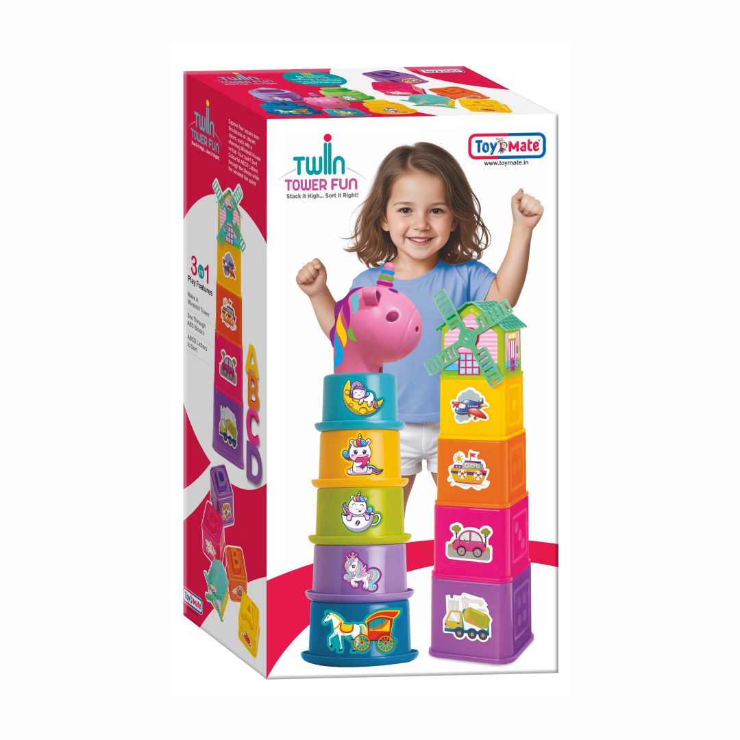 Twin Tower Fun- Stack it High… Sort it Right!