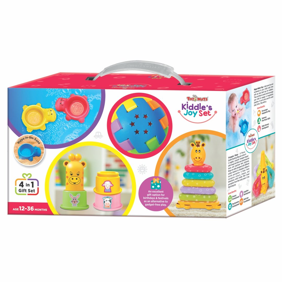 Kiddle's Joy Set - A 4 in 1 Toddler's Learning & Activity Gift Set for 12 Months and Above