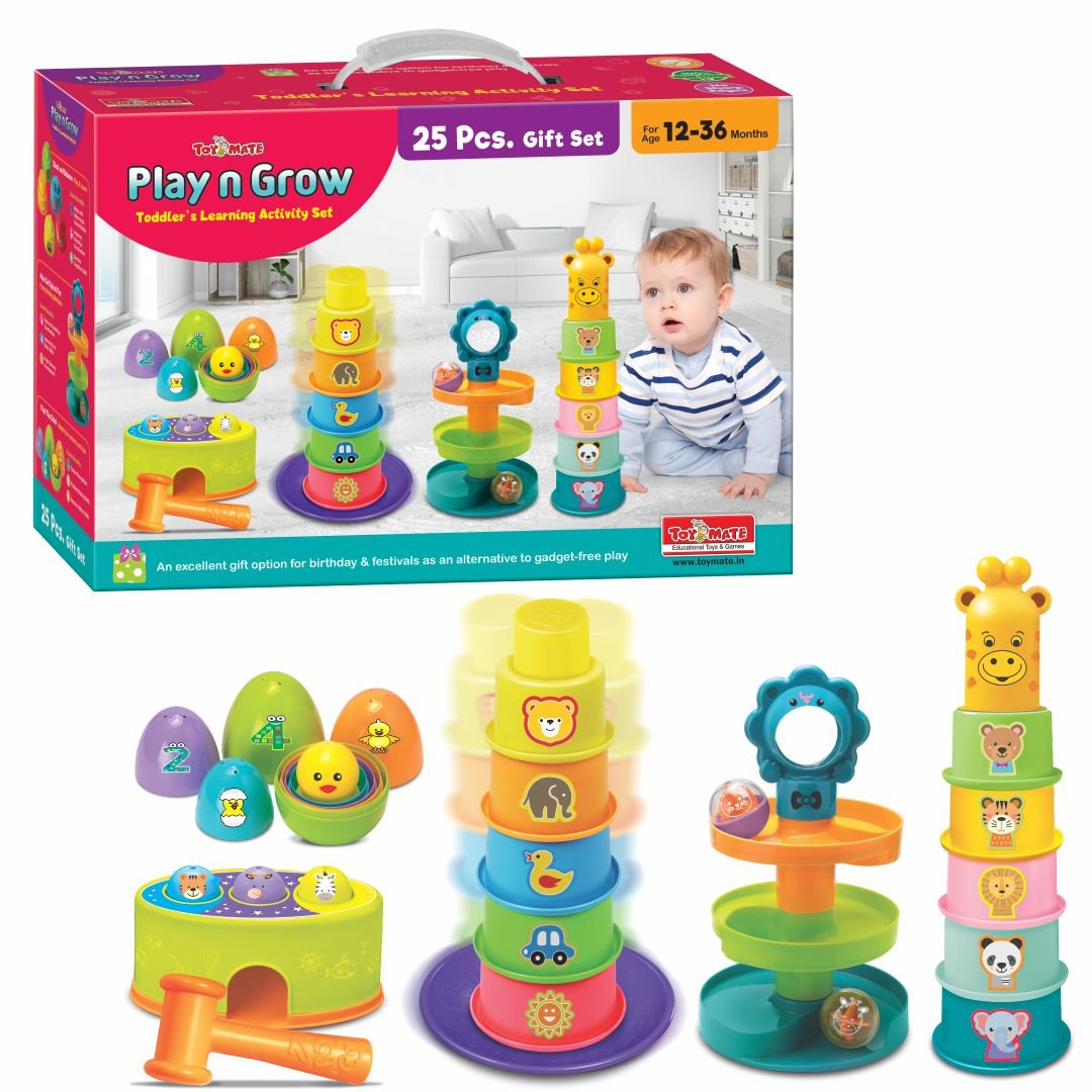 Play N Grow - A 5-in-1 Toddlers Learning Activity Gift Set For 12 Months And Above