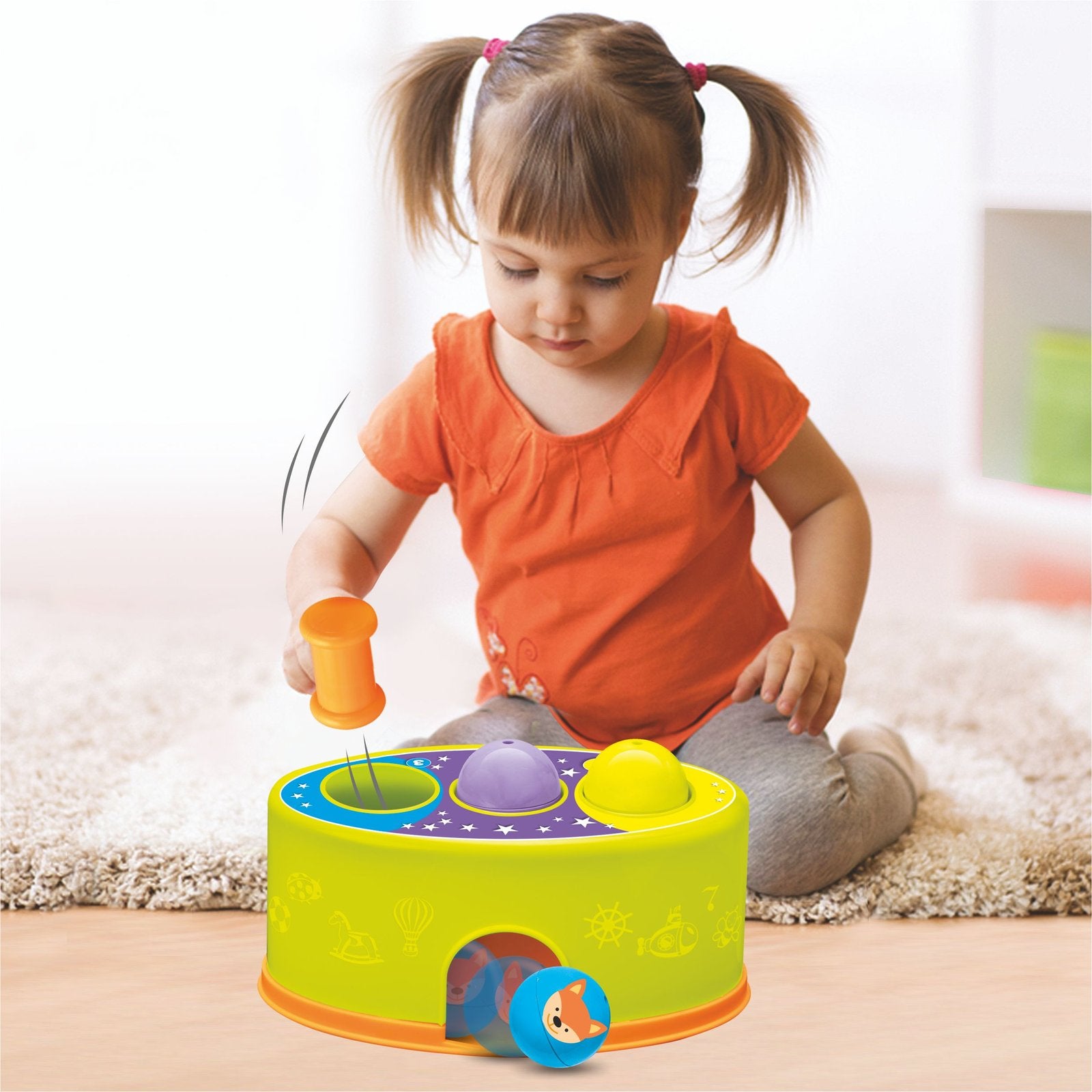 3 Strikes – Hammer Ball Game for Toddlers (12–36 Months)