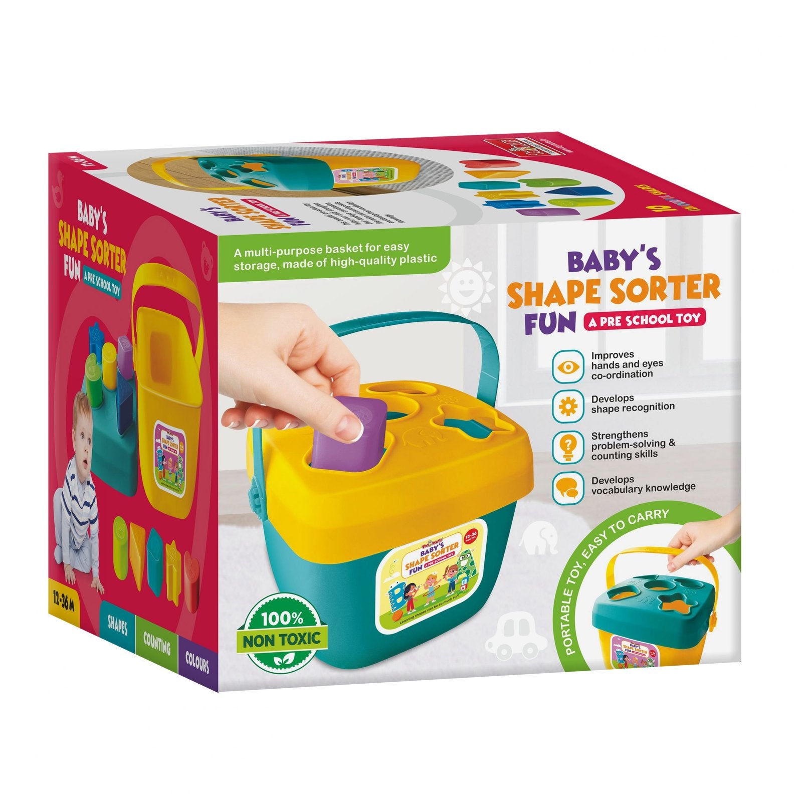 Baby Shape Sorter Fun – Interactive Educational Toy for Toddlers (12–36 Months)