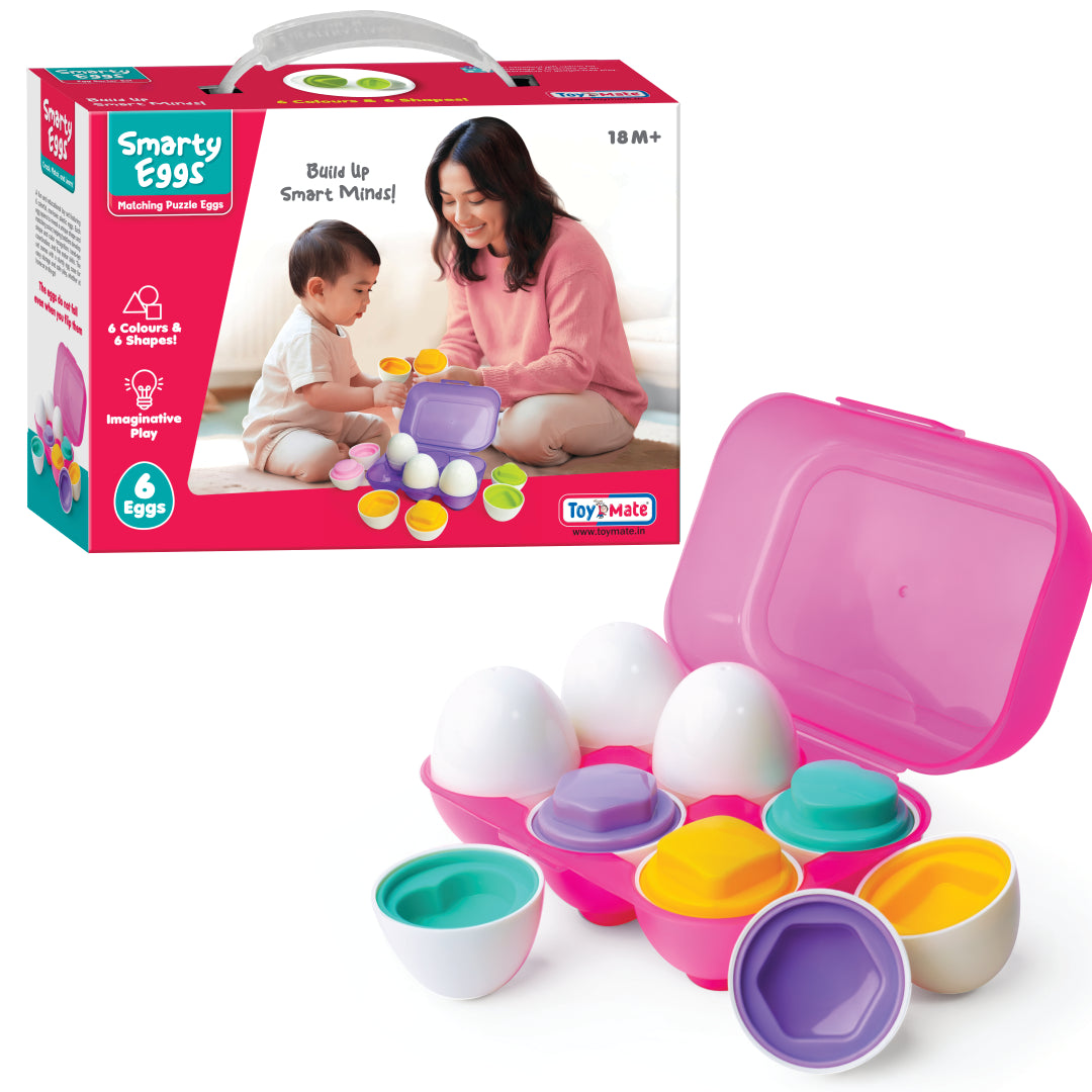 Smarty Eggs Matching Puzzle Egg Sorter Set for Toddlers 18M+