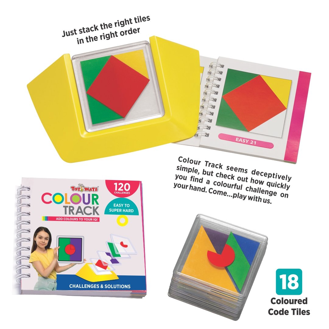 Colour Track – Educational Puzzle Game for Kids (Age 4-8) | 120 Challenges | Develops IQ, Logic & Spatial Skills
