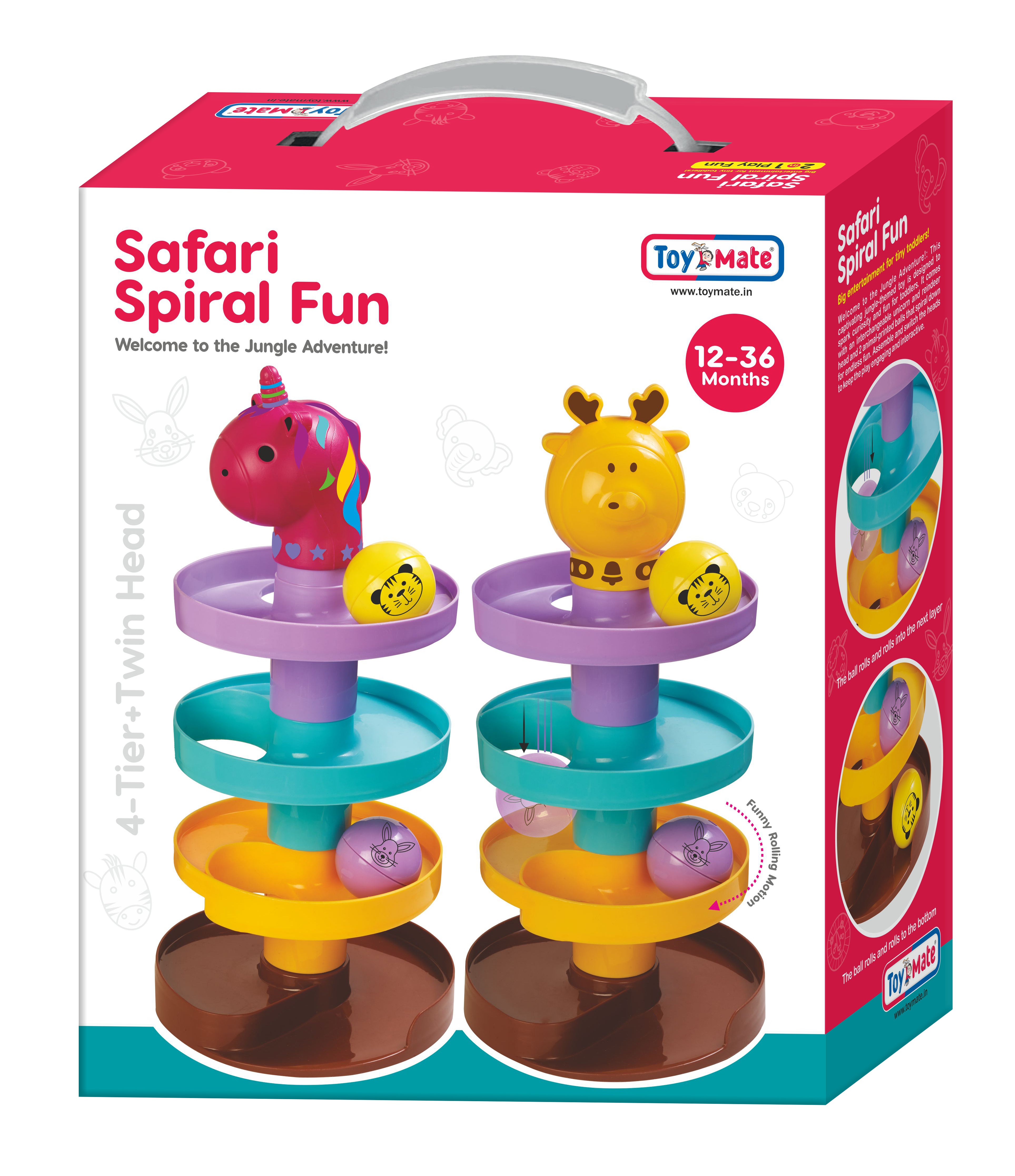 Safari Spiral Fun – 4-Tier Jungle Adventure for Toddlers!