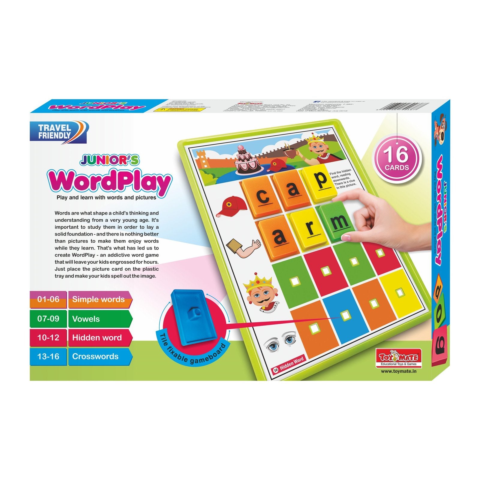 Junior's WordPlay – Fun & Educational Word Game for Kids (Ages 3–6) Build Vocabulary | Improve Spelling | Boost Memory