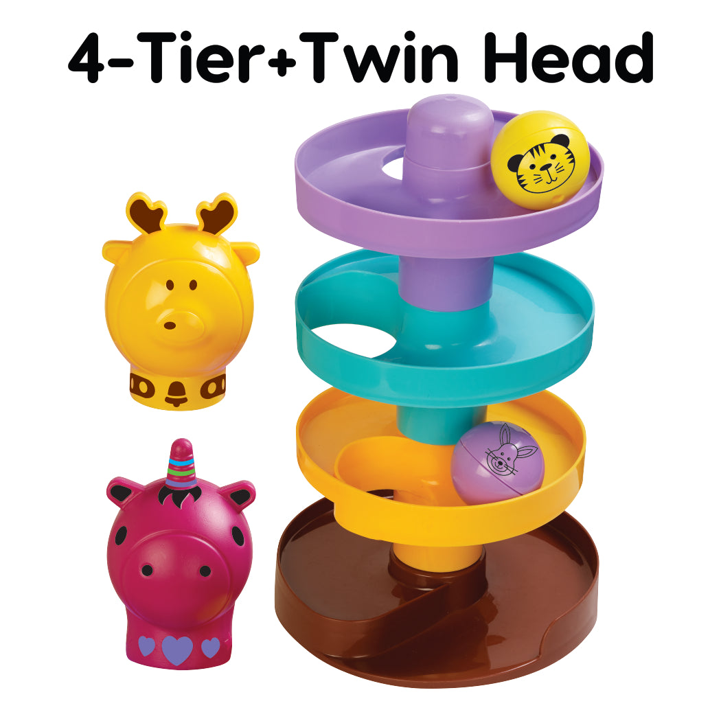 Safari Spiral Fun – 4-Tier Jungle Adventure for Toddlers!