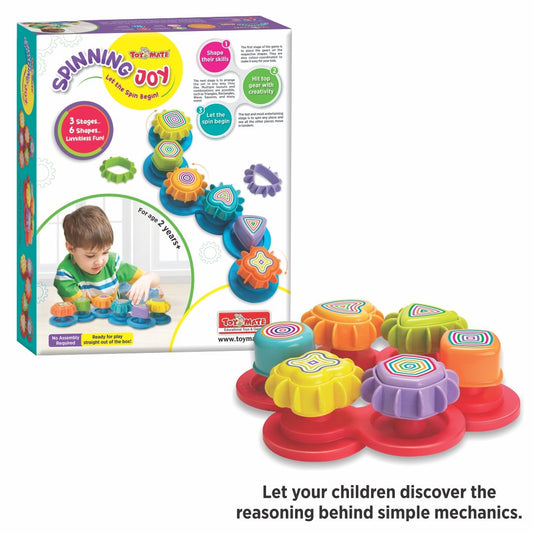 Spinning Joy Gear Toy | 3-Stage Activity Set for Kids (18M+)