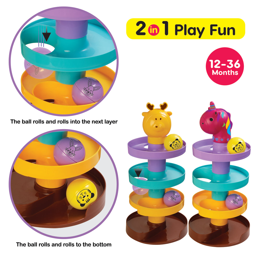 Safari Spiral Fun – 4-Tier Jungle Adventure for Toddlers!