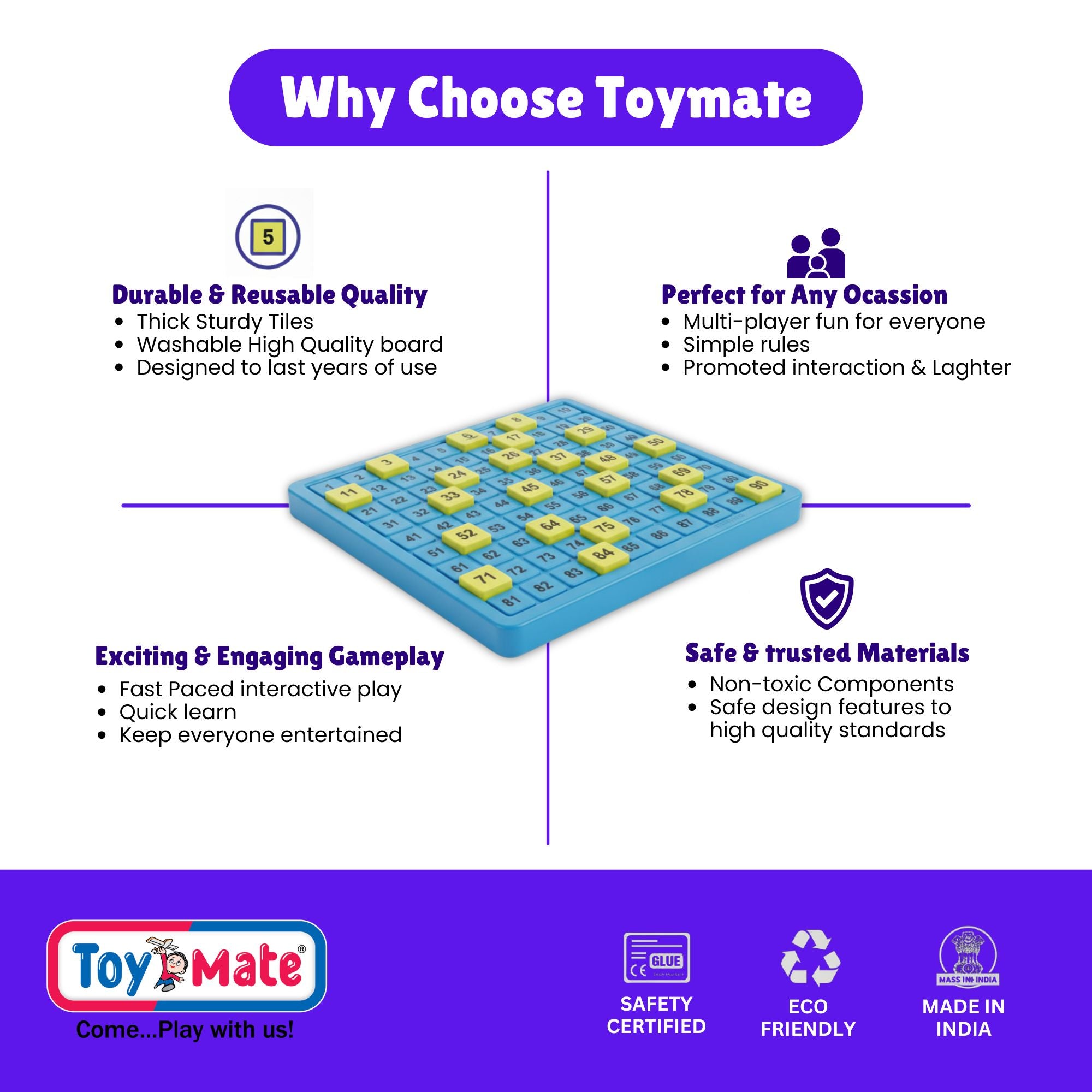 Premium Housie – The Big Party Entertainment | Jumbo Housie Game with Reusable Cards & Big Board