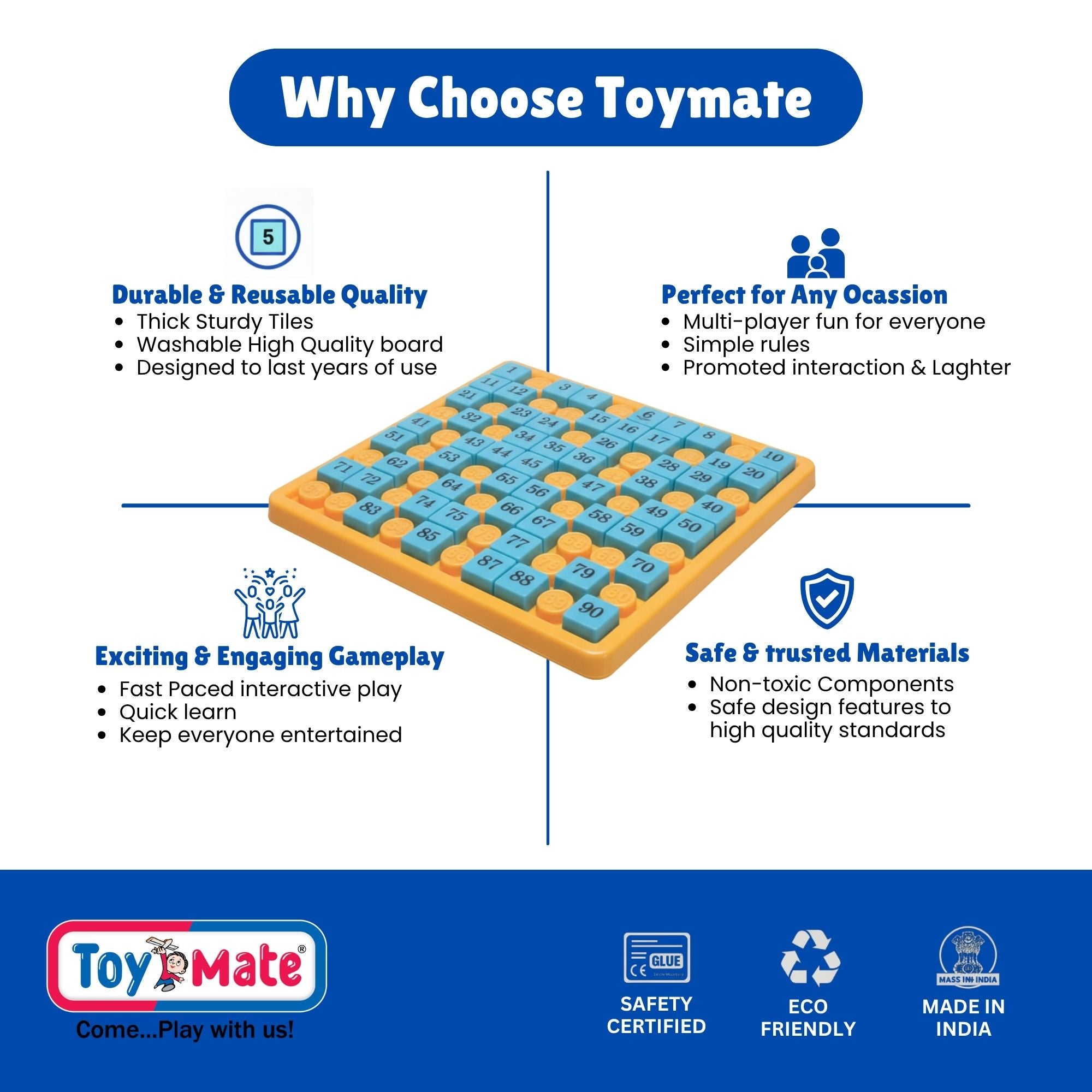 Housie 24 Reusable Cards | Classic Tambola Set for Family Fun (Ages 5+)