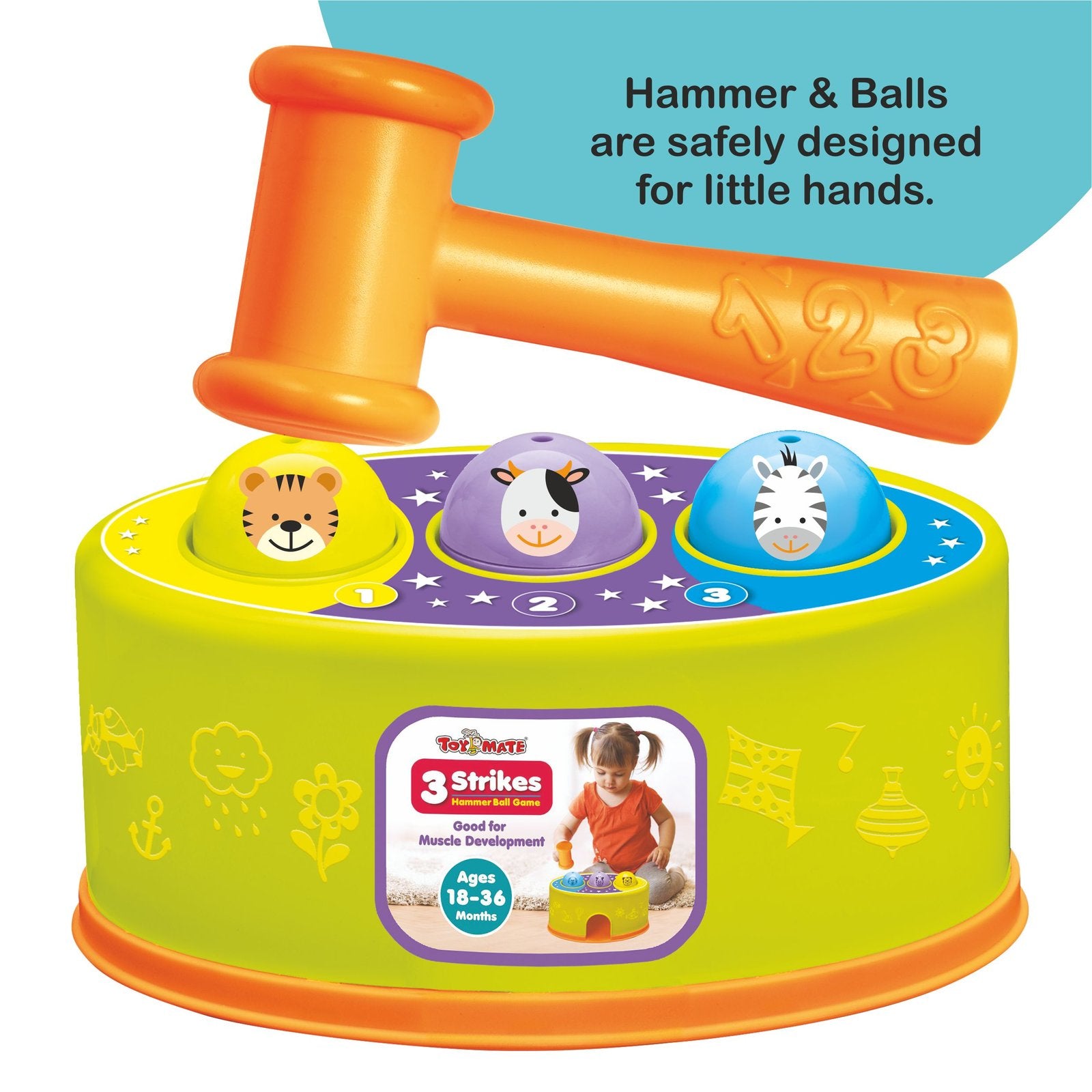 Toymate Toddler’s Delight – 2-in-1 Gift Set | Hammer Ball Game + Spiral Rolling Ball Tower