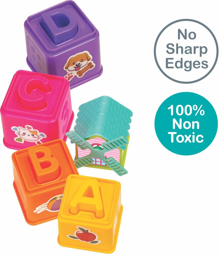 Windmill ABC Tower - Stacking & Nesting Cube for Age 12 Months & Above