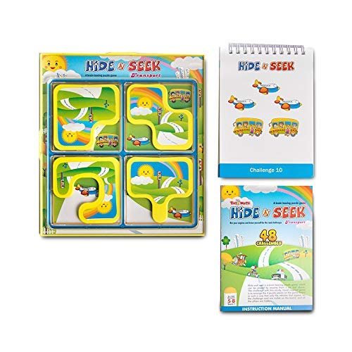 Hide N Seek Transport A Puzzle Board Game | 48 Smart Challenges for Kids (Ages 5+)