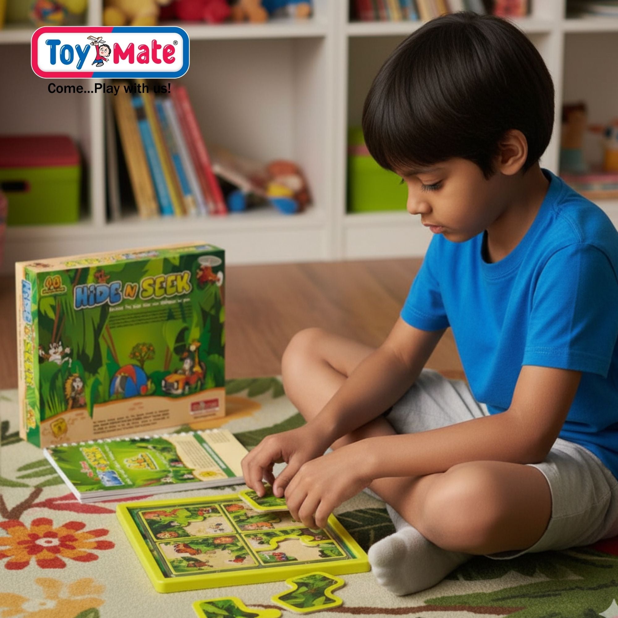 Hide N Seek Jungle A Puzzle Board Game | 48 Logic Challenges for Kids & Adults