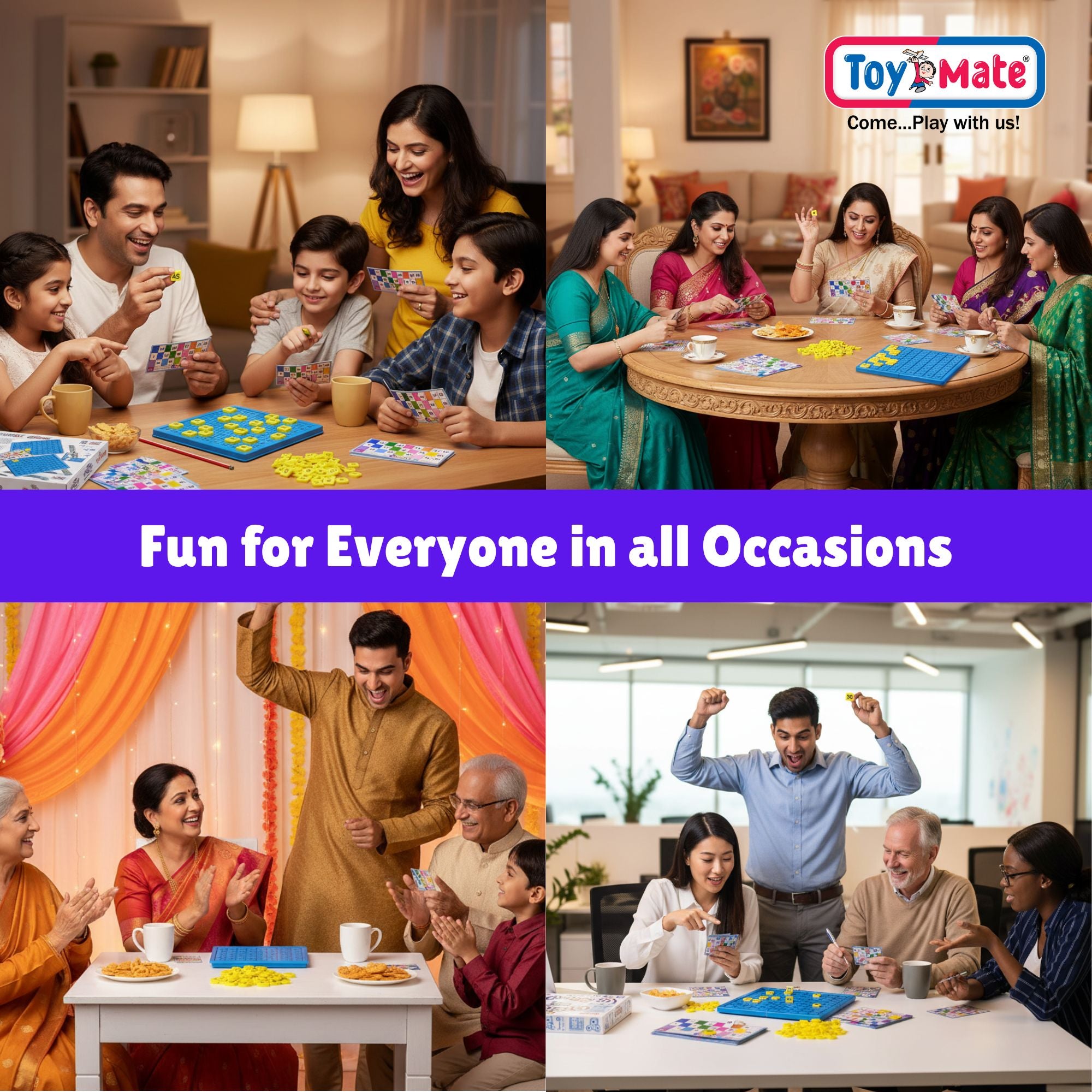 Premium Housie – The Big Party Entertainment | Jumbo Housie Game with Reusable Cards & Big Board