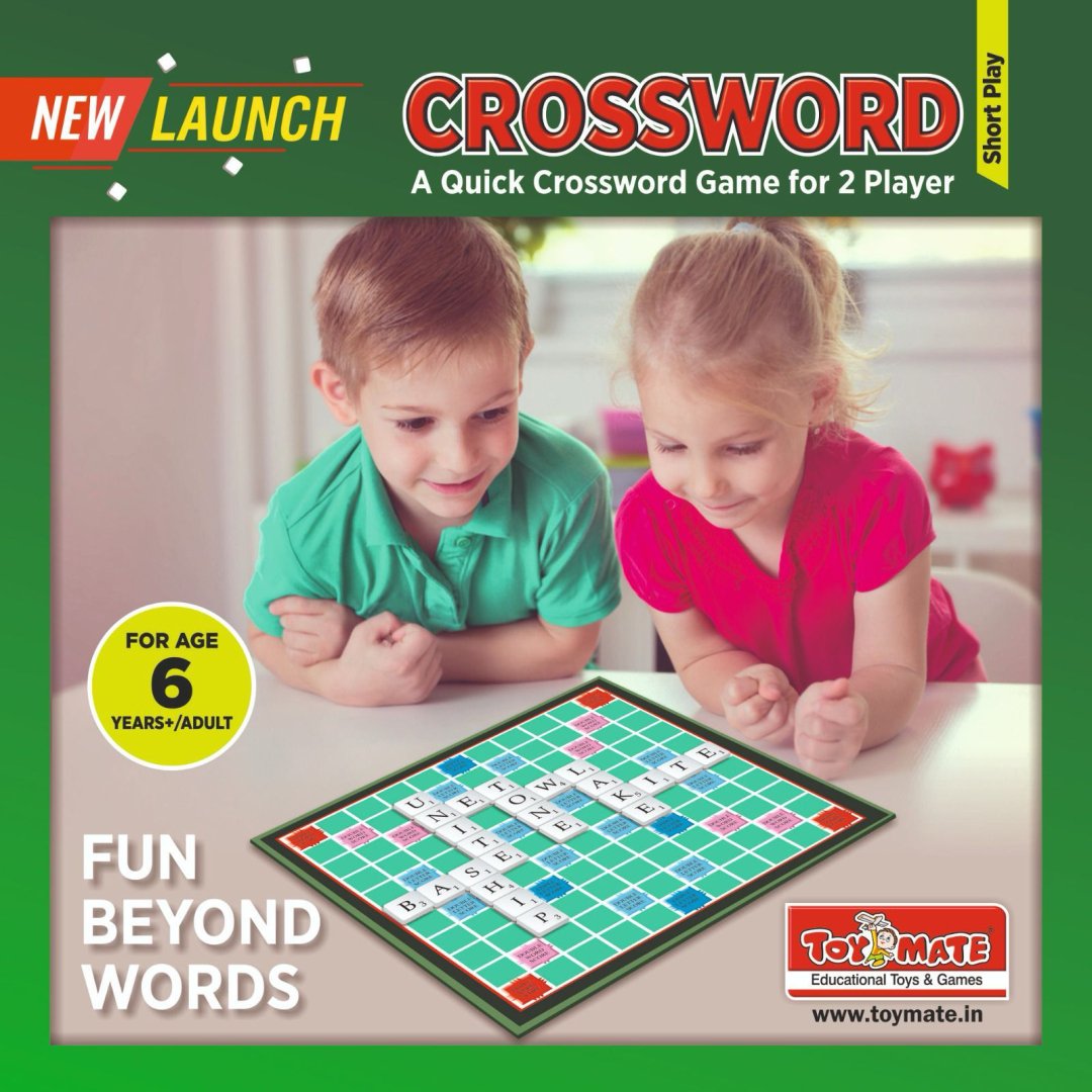 Crossword Family Board Indoor Games for Kids & Adults-A Complete Family Game