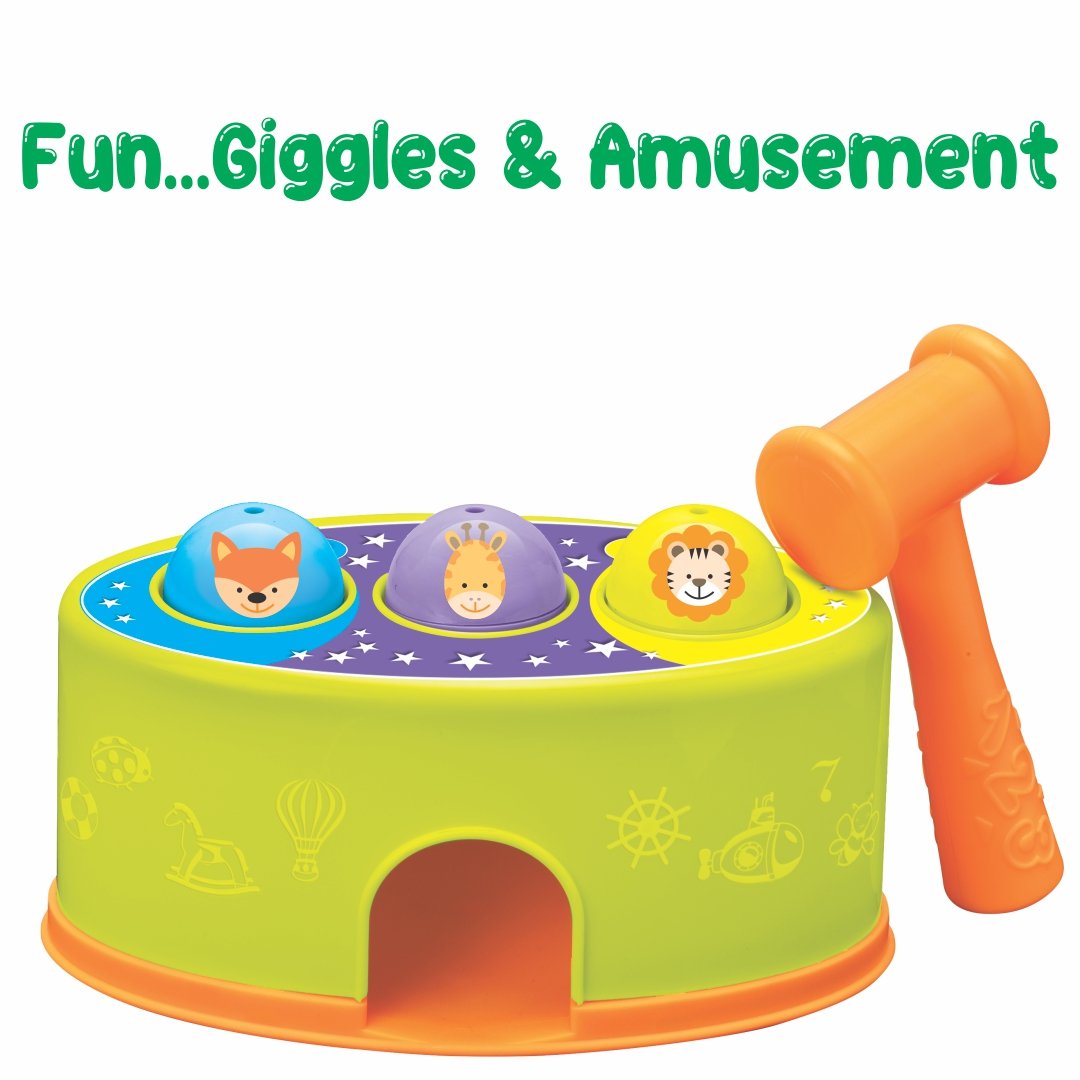 3 Strikes – Hammer Ball Game for Toddlers (12–36 Months)