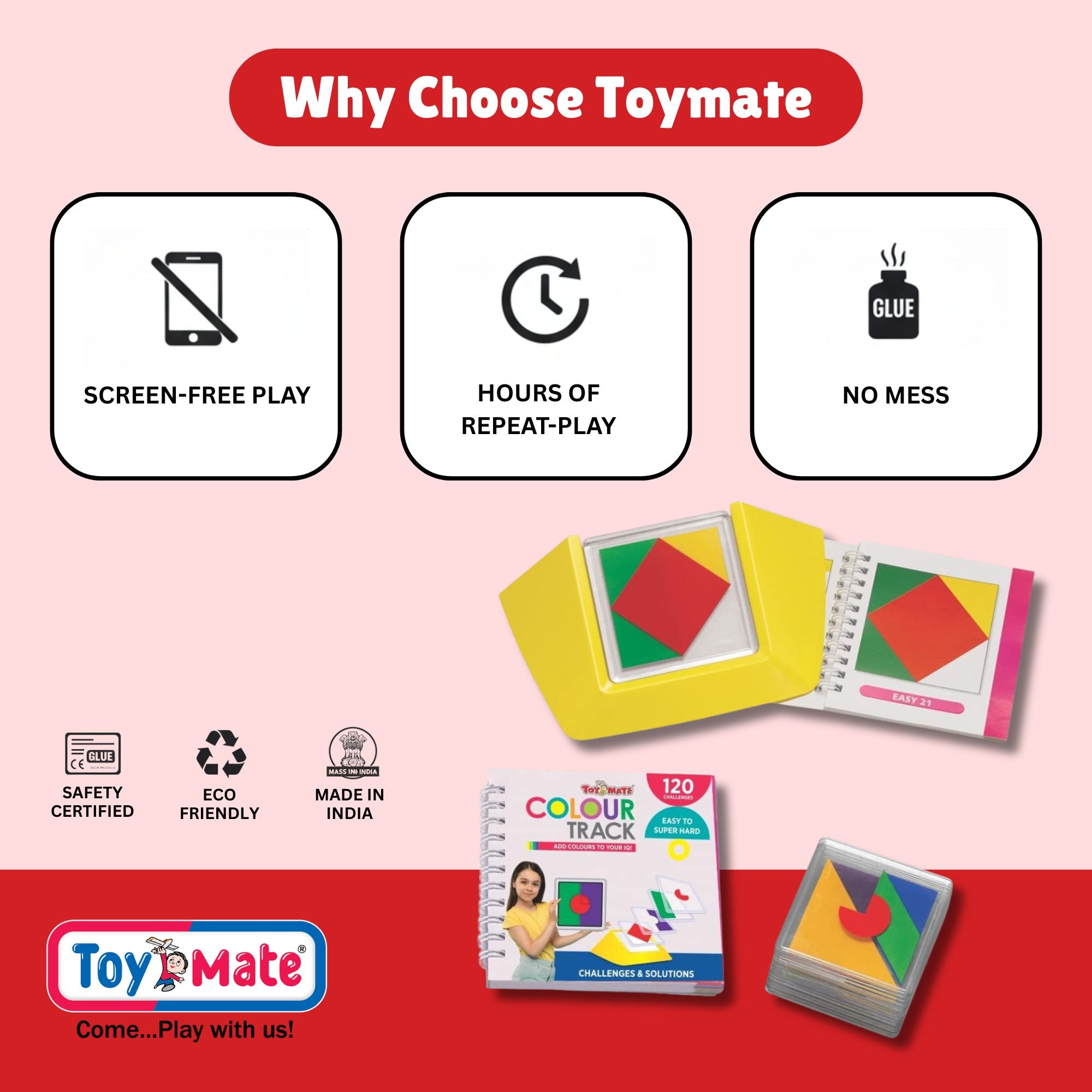 Colour Track – Educational Puzzle Game for Kids (Age 4-8) | 120 Challenges | Develops IQ, Logic & Spatial Skills