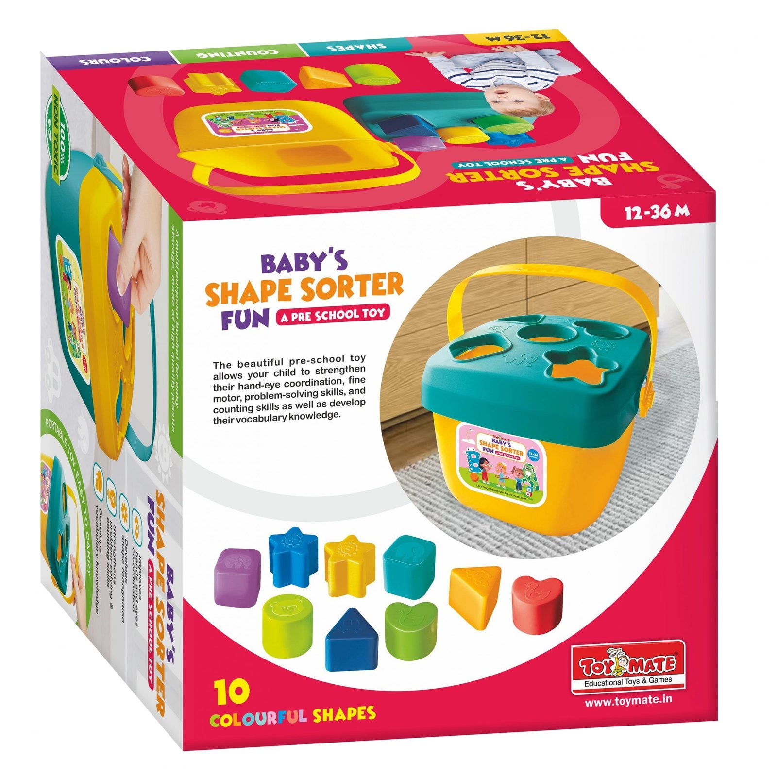 Baby Shape Sorter Fun – Interactive Educational Toy for Toddlers (12–36 Months)