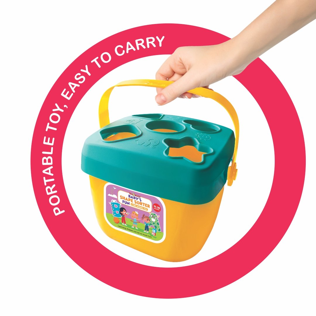 Baby Shape Fun Baby Shape Sorter Fun – Interactive Educational Toy for Toddlers (12–3 ...