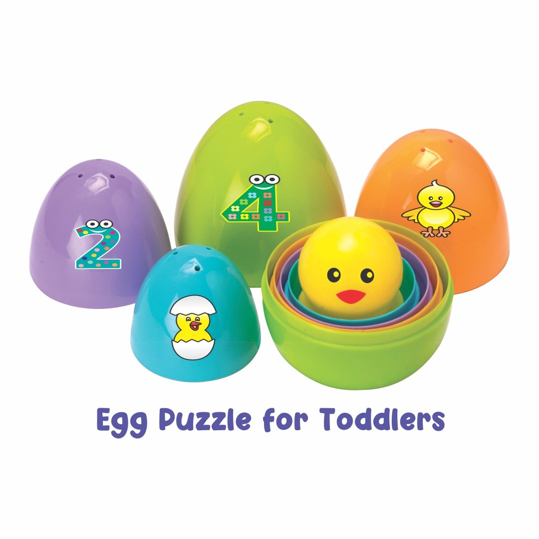 Find the Chick – Educational Egg Puzzle Toy for Toddlers | Color & Shape Matching Game (Ages 12 Months+)