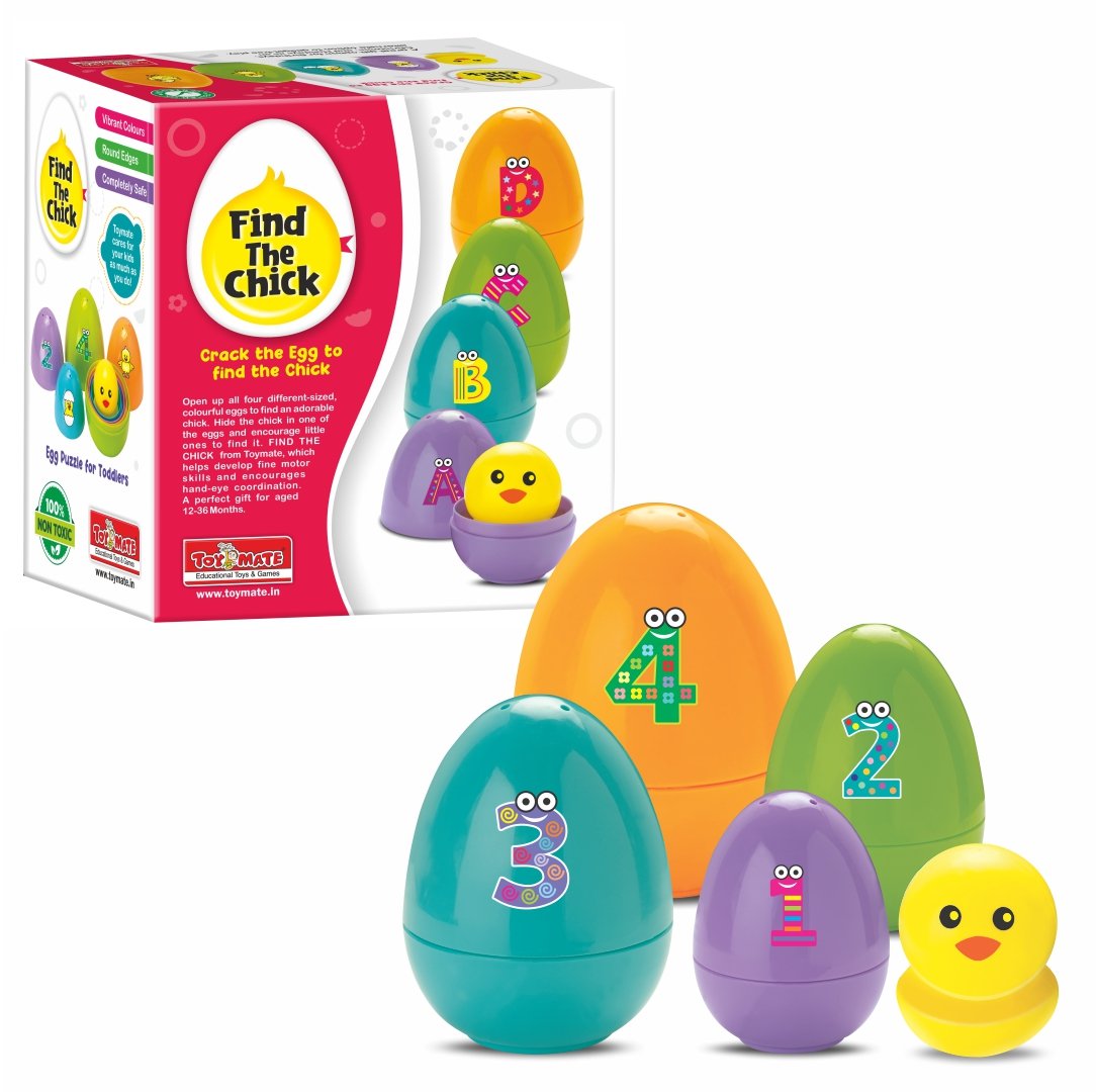 Find the Chick – Educational Egg Puzzle Toy for Toddlers | Color & Shape Matching Game (Ages 12 Months+)