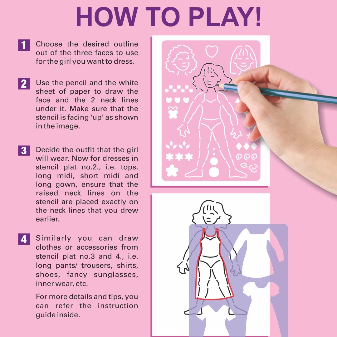 Fashion Parade – Style Divas & Tracing Trends Combo | Fashion Design Tracing Kit for Girls (Ages 5+)