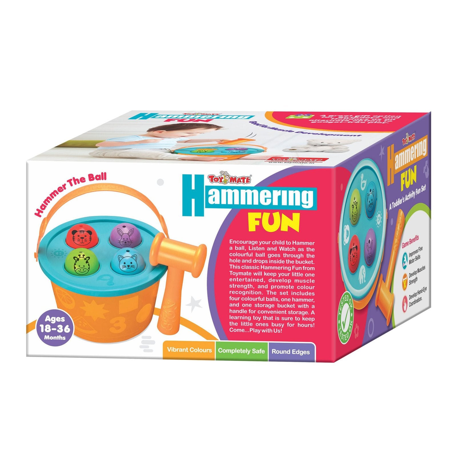 Hammering Fun – Baby Muscle Development Toy (Age 18+ Months) | Sensory Learning Toy | Safe & Gadget-Free Play