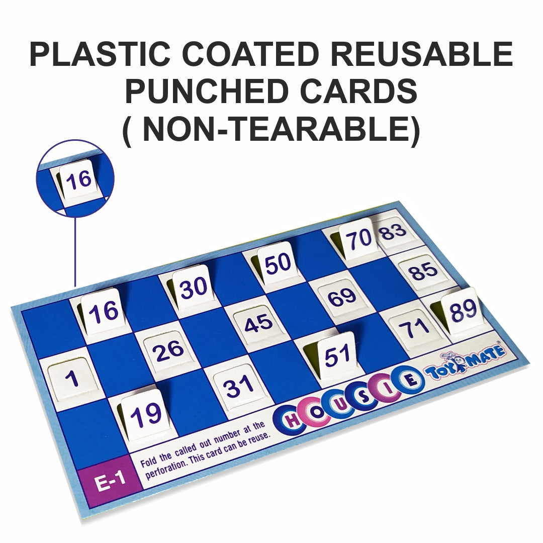Housie Tambola 48 Reusable Cards | The Complete Family Entertainment Tambola Set (Ages 5+)