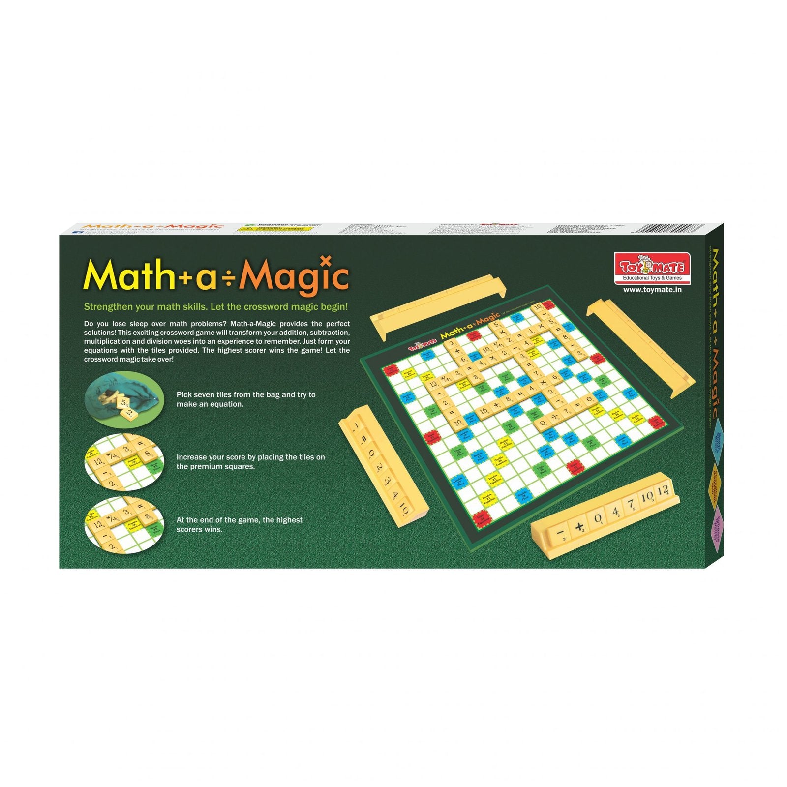 Math-a-Magic – Educational Math Crossword Board Game (Ages 8+)