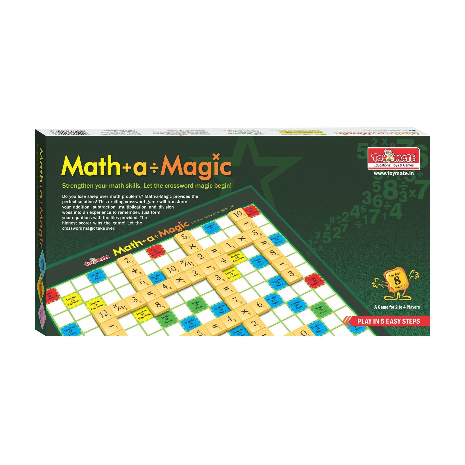 Math-a-Magic – Educational Math Crossword Board Game (Ages 8+)