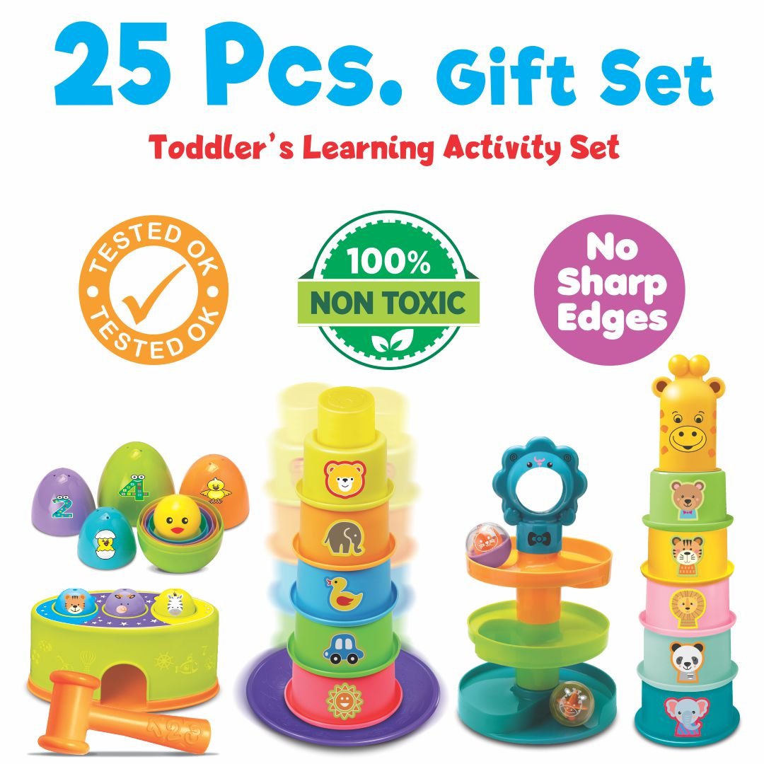 Play N Grow - A 5-in-1 Toddlers Learning Activity Gift Set For 12 Months And Above