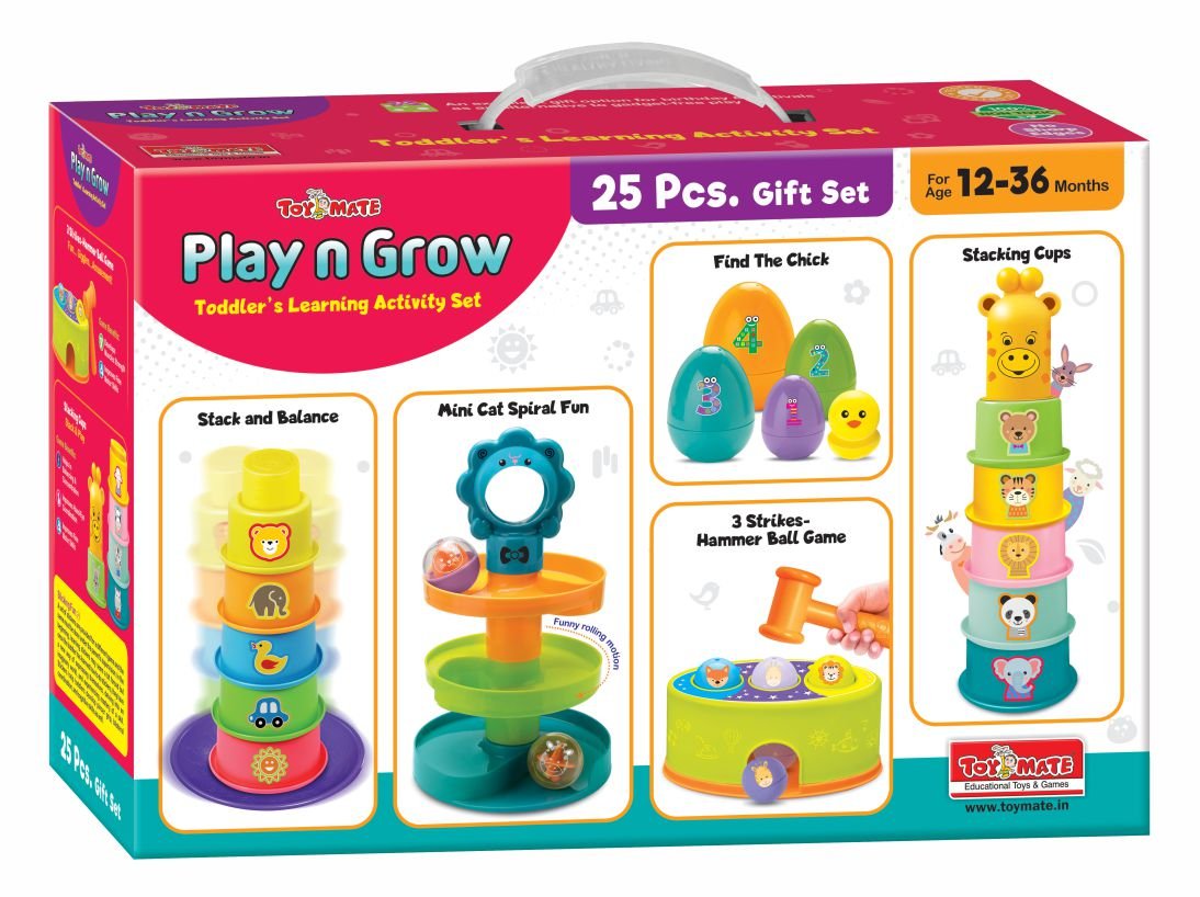 Play N Grow - A 5-in-1 Toddlers Learning Activity Gift Set For 12 Months And Above