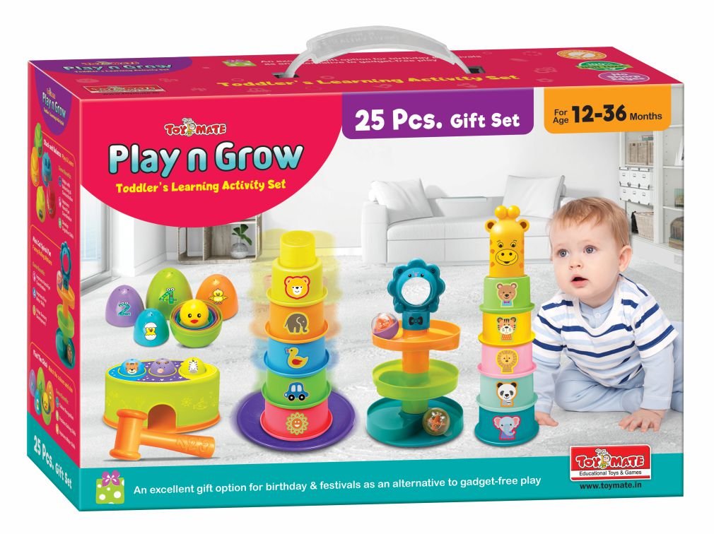Play N Grow - A 5-in-1 Toddlers Learning Activity Gift Set For 12 Months And Above