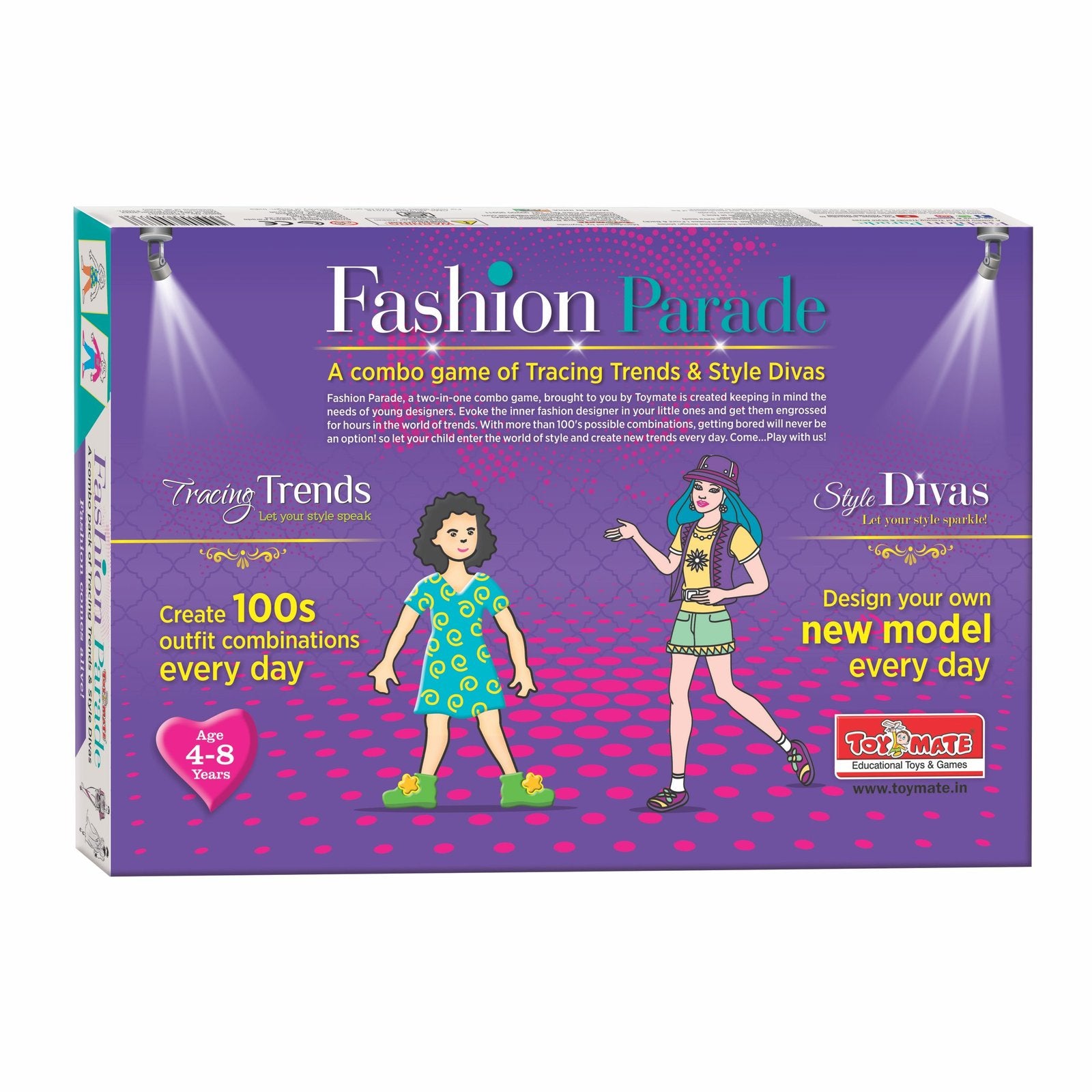 Fashion Parade – Style Divas & Tracing Trends Combo | Fashion Design Tracing Kit for Girls (Ages 5+)
