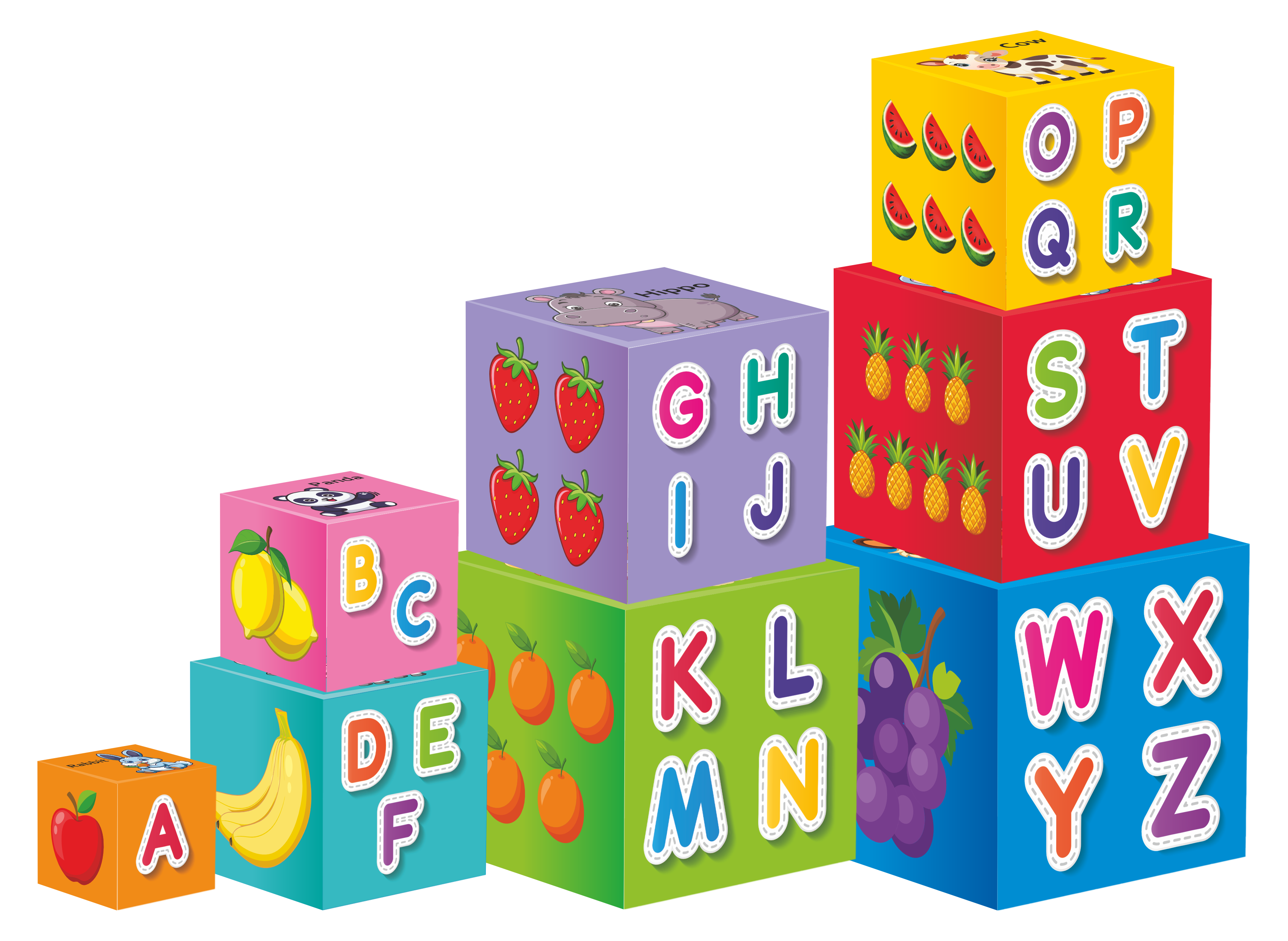 Stack O Fun – Educational Stacking Blocks for Kids | Learn Numbers, Alphabets, Animals & More!