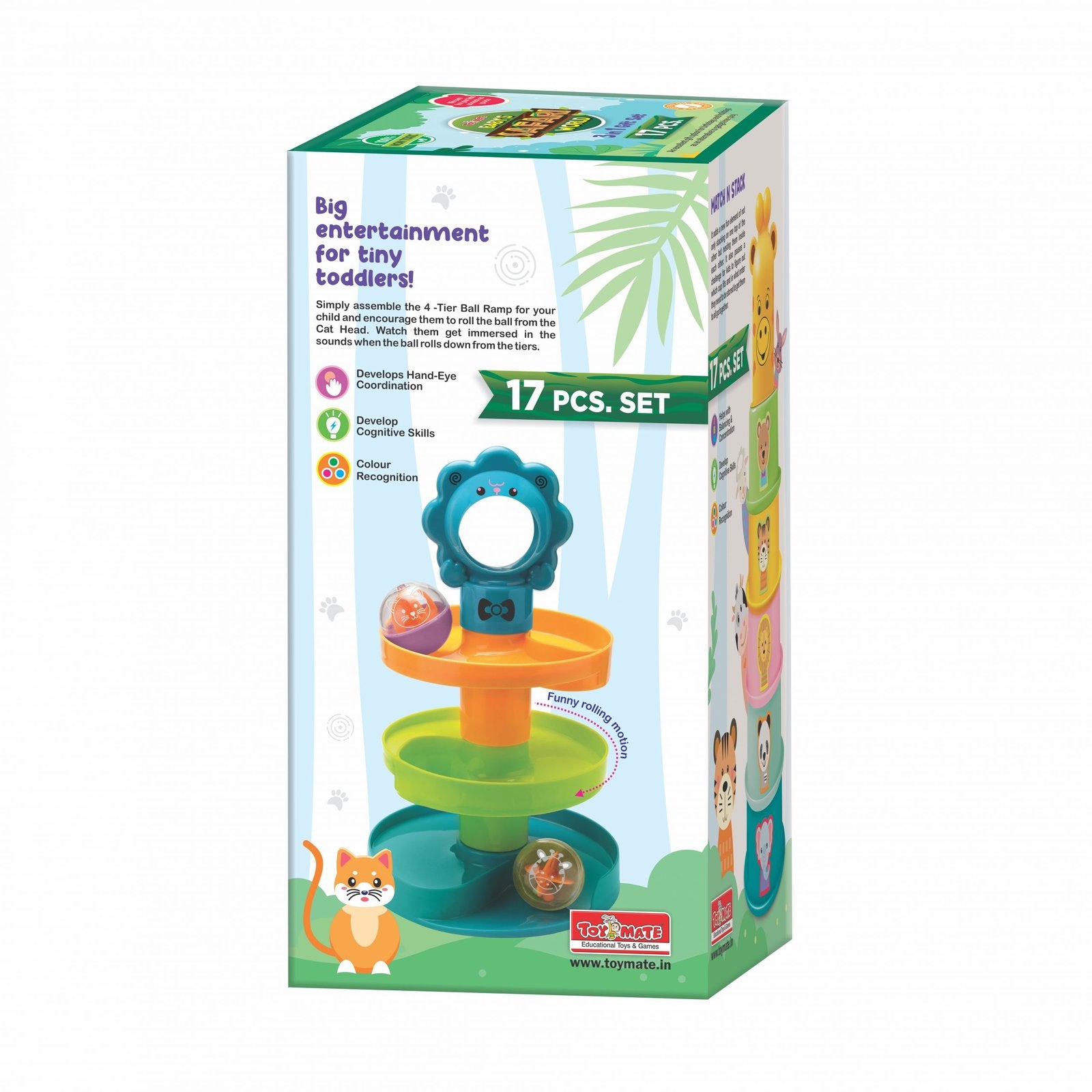 Baby's Safari World 3-in-1 Gift Set – 17 PCS Educational Nesting