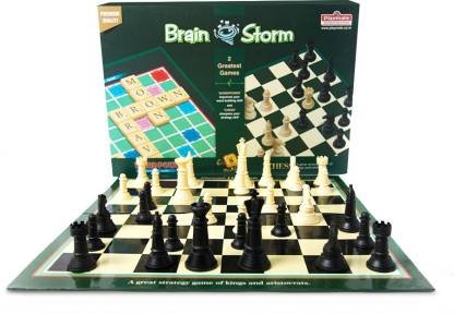 Brain Storm – 2-in-1 Educational Board Game (Word Power + Chess)