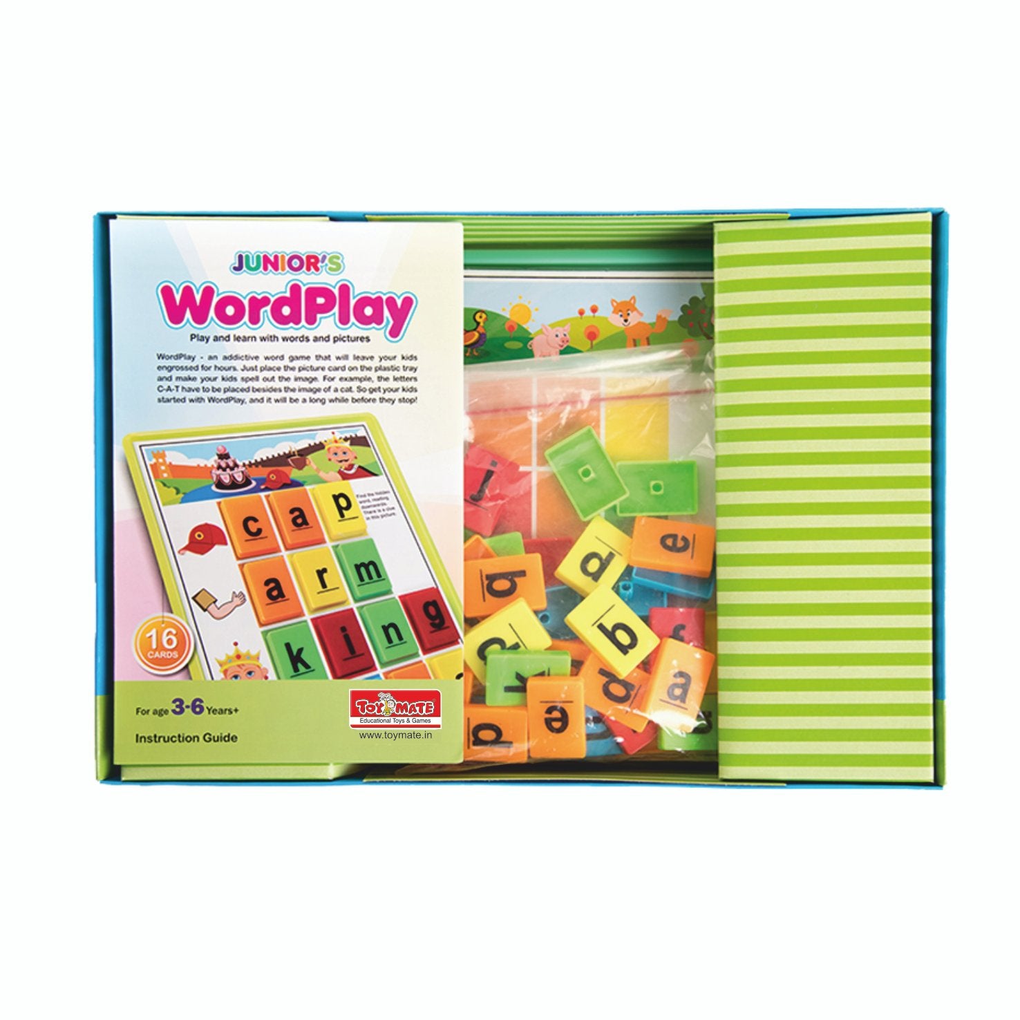 Junior's WordPlay – Fun & Educational Word Game for Kids (Ages 3–6) Build Vocabulary | Improve Spelling | Boost Memory
