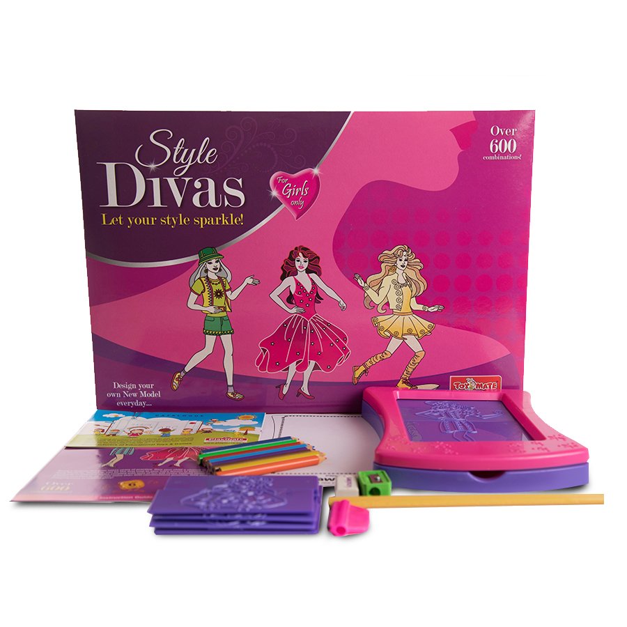 Style Divas Fashion Design Kit for Girls | 600+ Outfits | Ages 4–8 Years