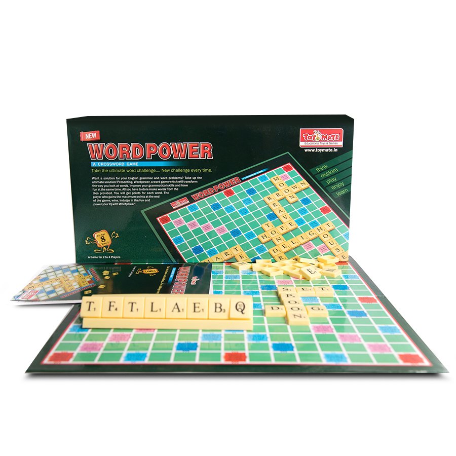 Wordpower – Educational Crossword Board Game for Kids & Family Fun | Ages 8+